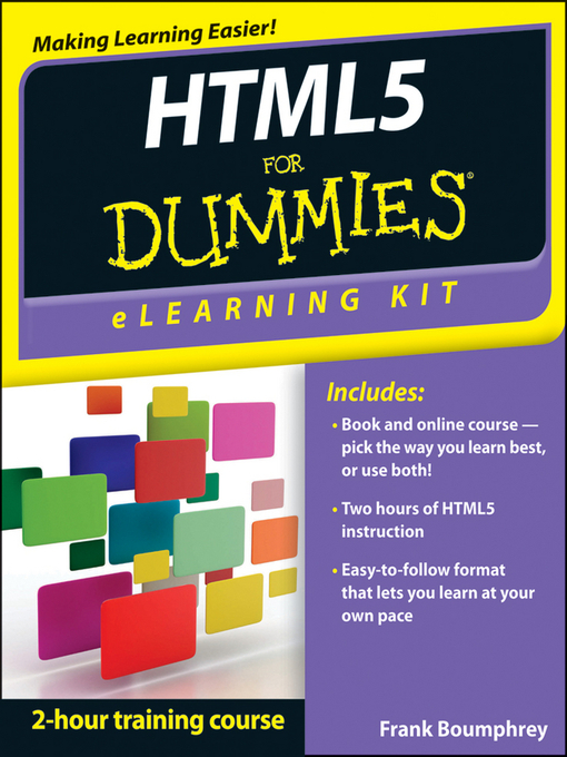 Title details for HTML5 eLearning Kit For Dummies by Frank Boumphrey - Available